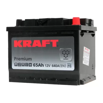 Kraft Premium 65 A/h 640 A R+ 242x175x190 мм