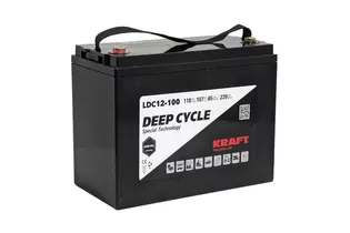 Аккумулятор Kraft 12V-118 Ah (C20) L (12В/118 А·ч)
