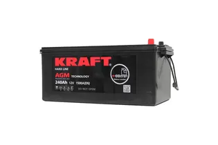 Kraft AGM 240 A/h 1500 А L+ 518x275x223 мм