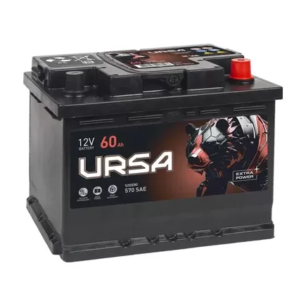 Ursa Extra Power 60 A/h 520 A R+ 242х175х190 мм