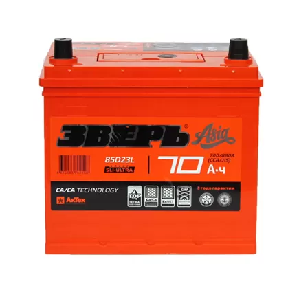 Зверь 85D23L 70 A/h 700 A R+ 230x175x225 мм