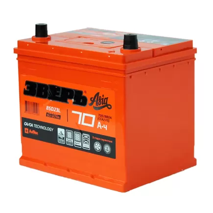 Зверь 85D23L 70 A/h 700 A R+ 230x175x225 мм