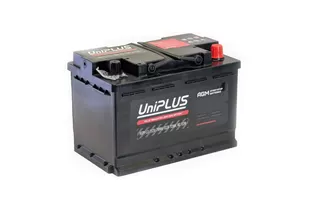 UniPLUS AGM 70 A/h 760 A R+ 278x175x190 мм