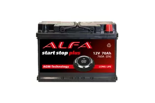 Alfa AGM 70 A/h 760 А R+ 278x175x190 мм