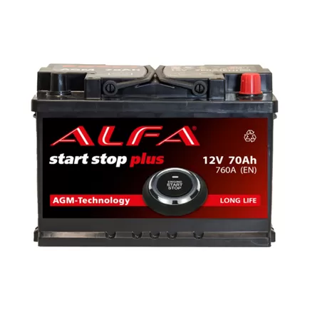 Alfa AGM 70 A/h 760 А R+ 278x175x190 мм
