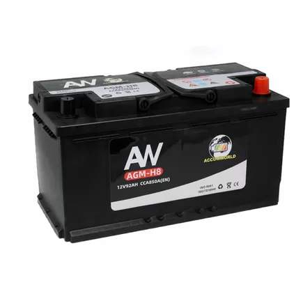 AW AGM 92 A/h 850 А R+ 353x175x190 мм