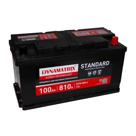 Dynamatrix-Korea DEA1000 Standard 100 A/h 810 A R+ 353x175x190 мм
