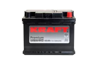 Kraft Premium 60 A/h 600 A R+ 242x175x190 мм