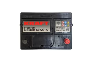 Kraft Premium 60 A/h 600 A R+ 242x175x190 мм