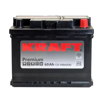 Kraft Premium 60 A/h 600 A R+ 242x175x190 мм