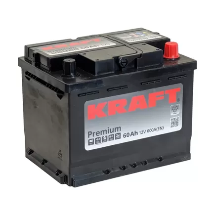 Kraft Premium 60 A/h 600 A R+ 242x175x190 мм