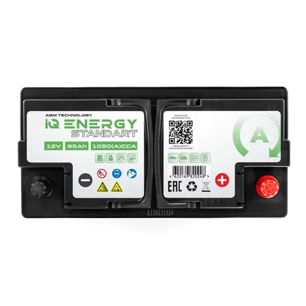 IQ Energy Standart AGM 95 A/h 1050 А R+ 353x175x190 мм
