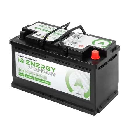IQ Energy Standart AGM 105 A/h 1100 A R+ 393x175x190 мм