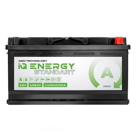 IQ Energy Standart AGM 105 A/h 1100 A R+ 393x175x190 мм