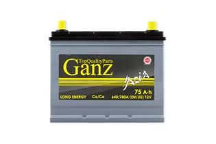 Ganz Asia 75 A/h 640 A R+ 260x175x225 мм