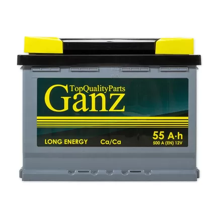 Ganz 55 A/h 500 A R+ 242x175x190 мм