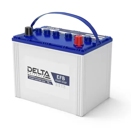 Delta Start Master EFB Asia 75 A/h 700 A R+ 260x175x200 мм