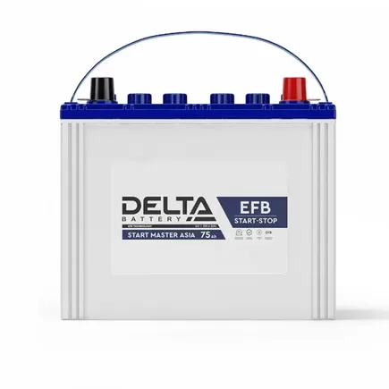 Delta Start Master EFB Asia 75 A/h 700 A R+ 260x175x200 мм