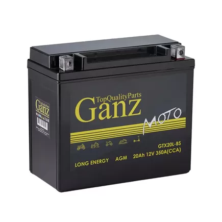 Ganz GTX20L-BS 20 A/h 350 A R+ 205x87x162 мм