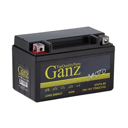 Ganz GTX7A-BS 7 A/h 170 A L+ 150x87x93 мм