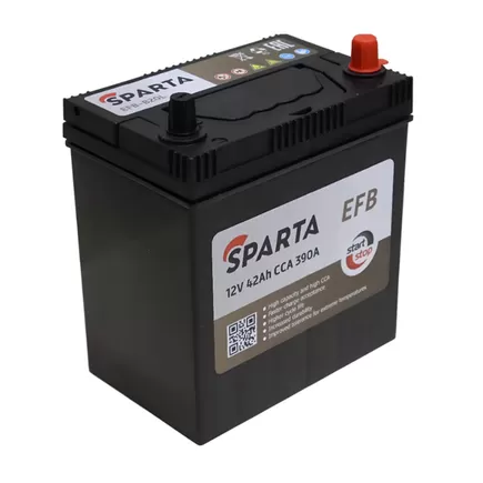 SPARTA Asia EFB-B20L 42 A/h 390 A R+ 187x127x220 мм