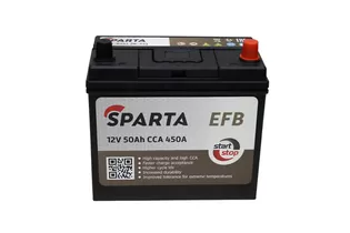SPARTA Asia EFB-B24L 50 A/h 450 A R+ 237x127x220 мм