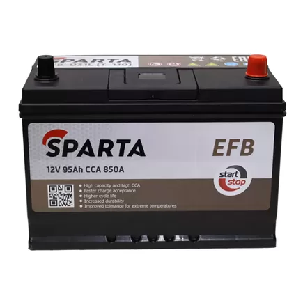 SPARTA Asia EFB-D31L 95 A/h 850 A R+ 310x175x220 мм