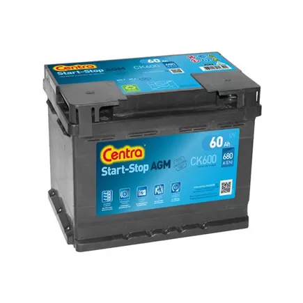 Centra Start-Stop AGM CK600 60 A/h 680 A R+ 242x175x190 мм