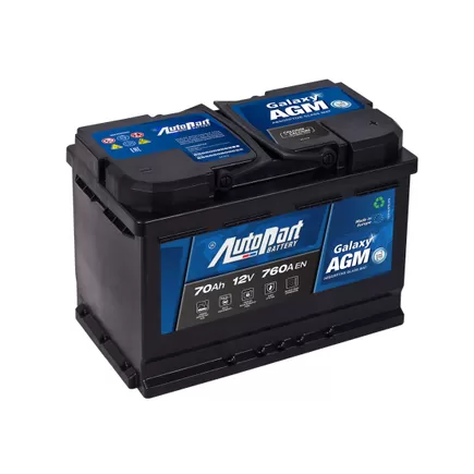 AutoPart Galaxy AGM 570-375 70 A/h 760 А R+ 278x175x190 мм
