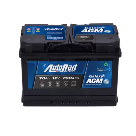 AutoPart Galaxy AGM 570-375 70 A/h 760 А R+ 278x175x190 мм