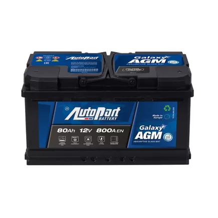 AutoPart Galaxy AGM 580-475 80 A/h 800 А R+ 315x175x190 мм