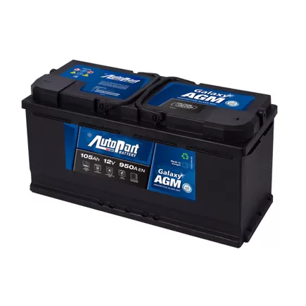 AutoPart Galaxy AGM 605-675 105 A/h 950 А R+ 393x175x190 мм