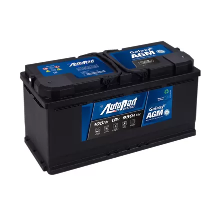 AutoPart Galaxy AGM 605-675 105 A/h 950 А R+ 393x175x190 мм
