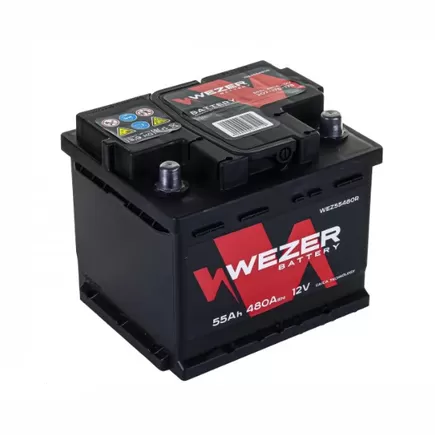 Wezer WEZ55480R 55 A/h 480 А R+ 207x175x190 мм