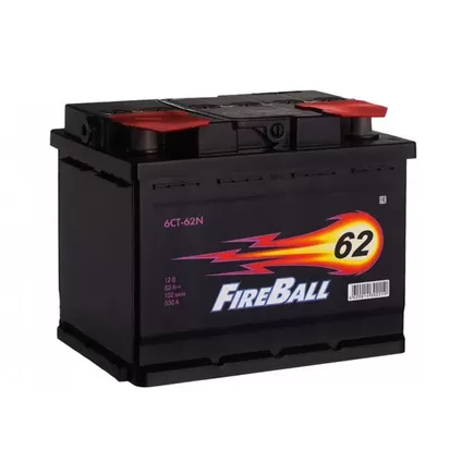 FIRE BALL 6СТ-62 NR Euro 62 A/h 530 A R+ 242x175x190 мм