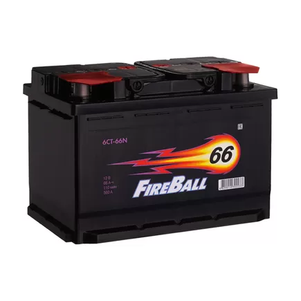 FIRE BALL 6СТ-66 NR Euro 66 A/h 560 A R+ 278x175x190 мм