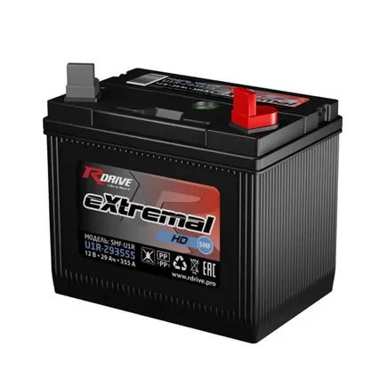 RDrive eXtremal HD U1R-29355S SMF-U1R 29 A/h 355 A R+ 197х132х186 мм