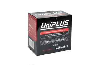 UniPlus AGM MX14-3 13 A/h 210 A R+ YTX14L 150x88x145 мм