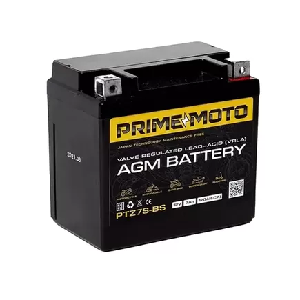 Prime PTZ7S-BS 7 A/h 170 A R+ YTZ7S 114x70x106 мм