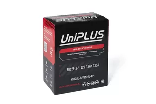 UniPlus AGM EB12E-3 12 A/h 125 А R+ YB12AL-A/YB12AL-A2 134x89x160 мм
