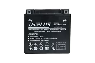 UniPlus AGM EB14C-4 12 A/h 200 A L+ YTX14 151x88x147 мм