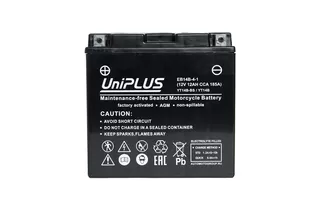 UniPlus AGM EB14B-4 12 A/h 185 A L+ YT14B 150x70x146 мм