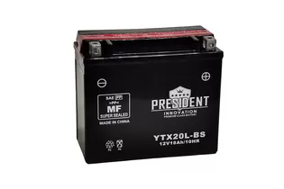 President YTX20L-BS 18 A/h 330 A R+ 175x87x155 мм