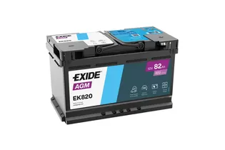 Exide Start-Stop AGM EK820 82 A/h 800 A R+ 315x175x190 мм