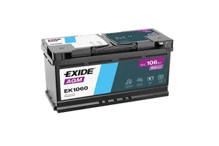 Exide Start-Stop AGM EK1060 106 A/h 950 A R+ 393x175x190 мм