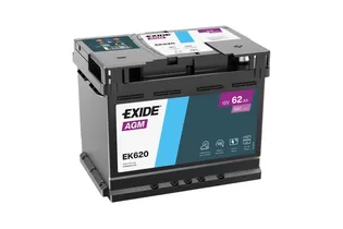 Exide Start-Stop AGM EK620 62 A/h 680 A R+ 242x175x190 мм