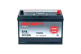 Kraft EFB Asia 100 JR 100 A/h 900 A R+ 310x175x220 мм