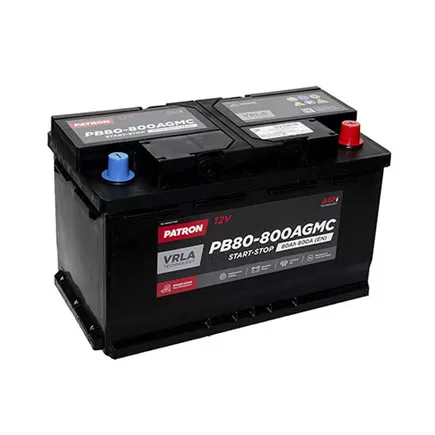 Patron AGM PB80-800AGMC 80 A/h 800 A R+ 315x175x190 мм