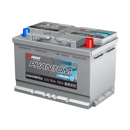RDrive Phantom Winter 78 A/h 750 А R+ 278x175x190 мм