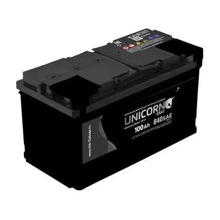 Unicorn Grey 100 A/h 840 A R+ 353x175x190 мм